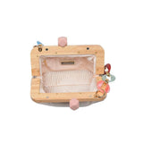 Talullah Rainbow Resin Handle Clutch Bag - Jessi Jayne Boutique