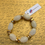 Ivory Luxe Beaded Bracelet - Jessi Jayne Boutique