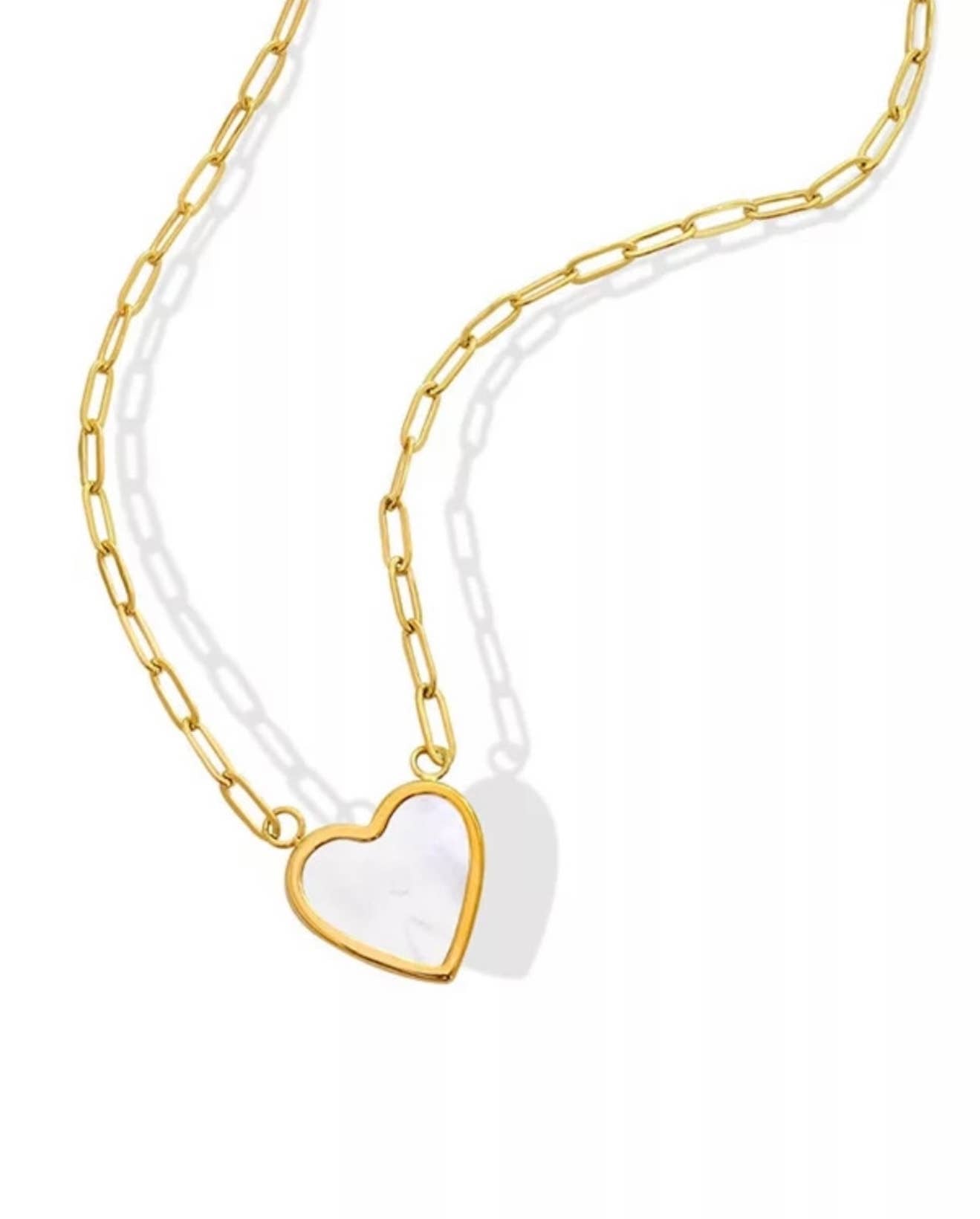 Chansuttpearls White Heart Necklace - Jessi Jayne Boutique