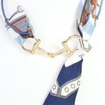Lana Horsebit Scarf Necklace Navy - Jessi Jayne Boutique