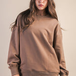 Cozy Core Fleece Sweatshirt - 2 Colors - Jessi Jayne Boutique