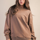 Cozy Core Fleece Sweatshirt - 2 Colors - Jessi Jayne Boutique
