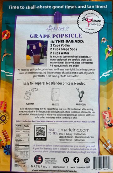 Grape Popsicle Craft Cocktail Slush Mix - Jessi Jayne Boutique