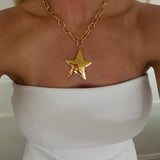 Chansuttpearls Star Necklace Gold