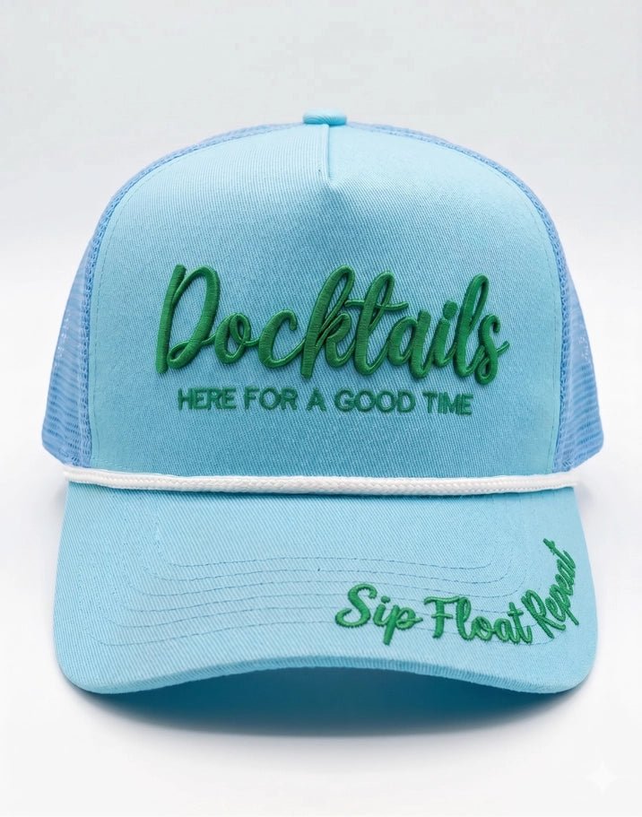 Docktails and Good Times Trucker Hat - Jessi Jayne Boutique
