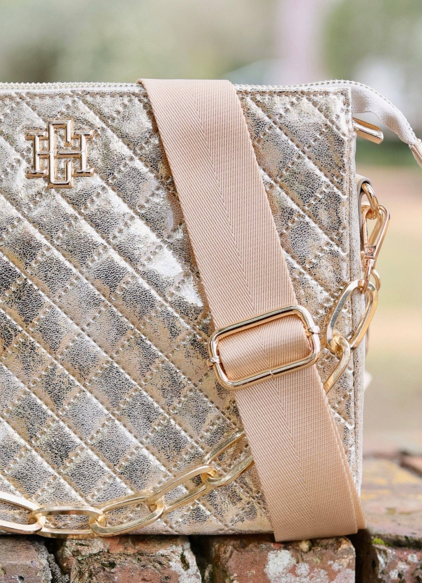 Ariana Champagne Pop Crossbody Bag - Jessi Jayne Boutique