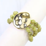 Kori Beaded Stretch Bracelet Olive - Jessi Jayne Boutique