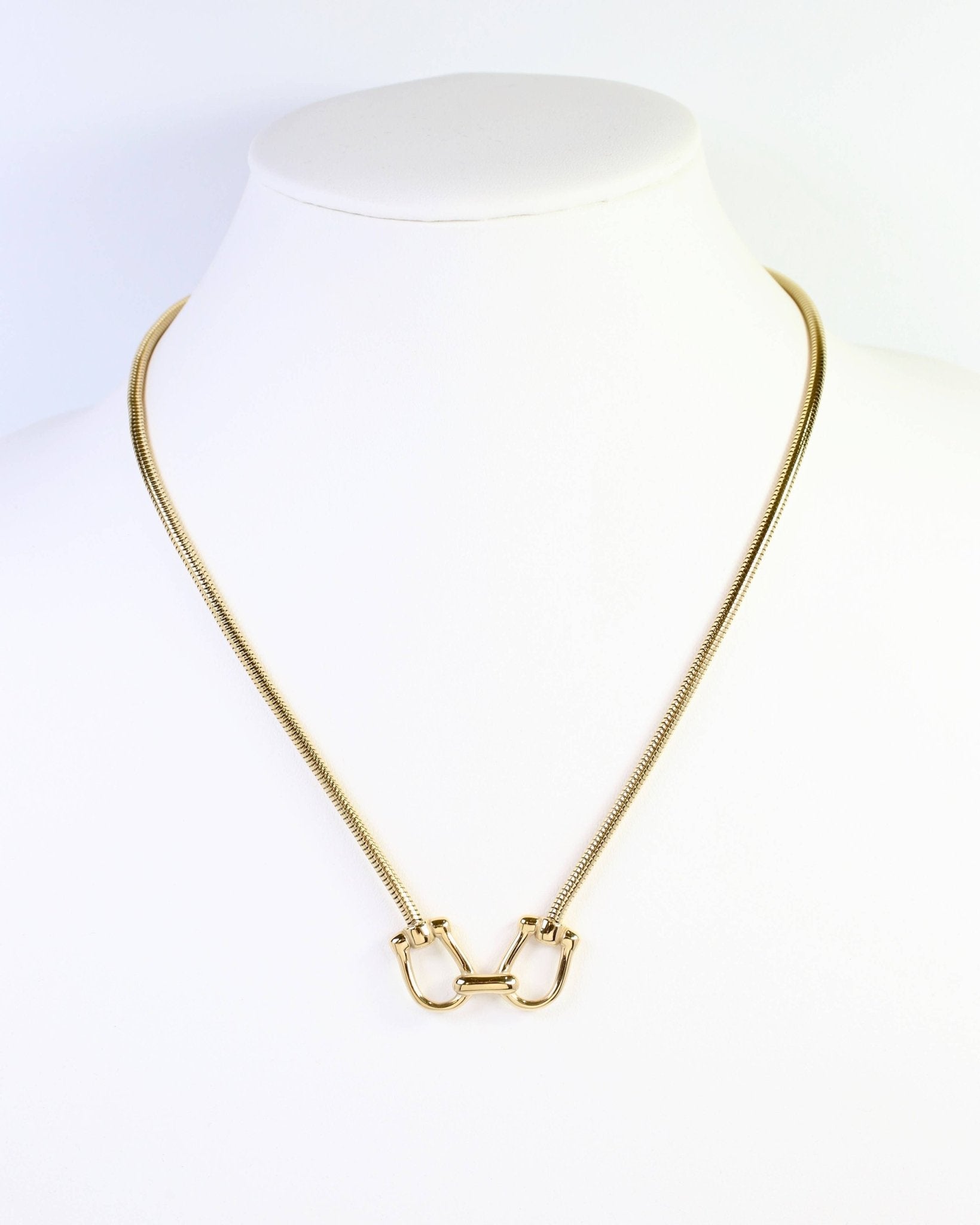 Ludlow Horsebit Necklace Gold - Jessi Jayne Boutique