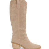 Miim Alessia Tan Suede Western Boots - Jessi Jayne Boutique