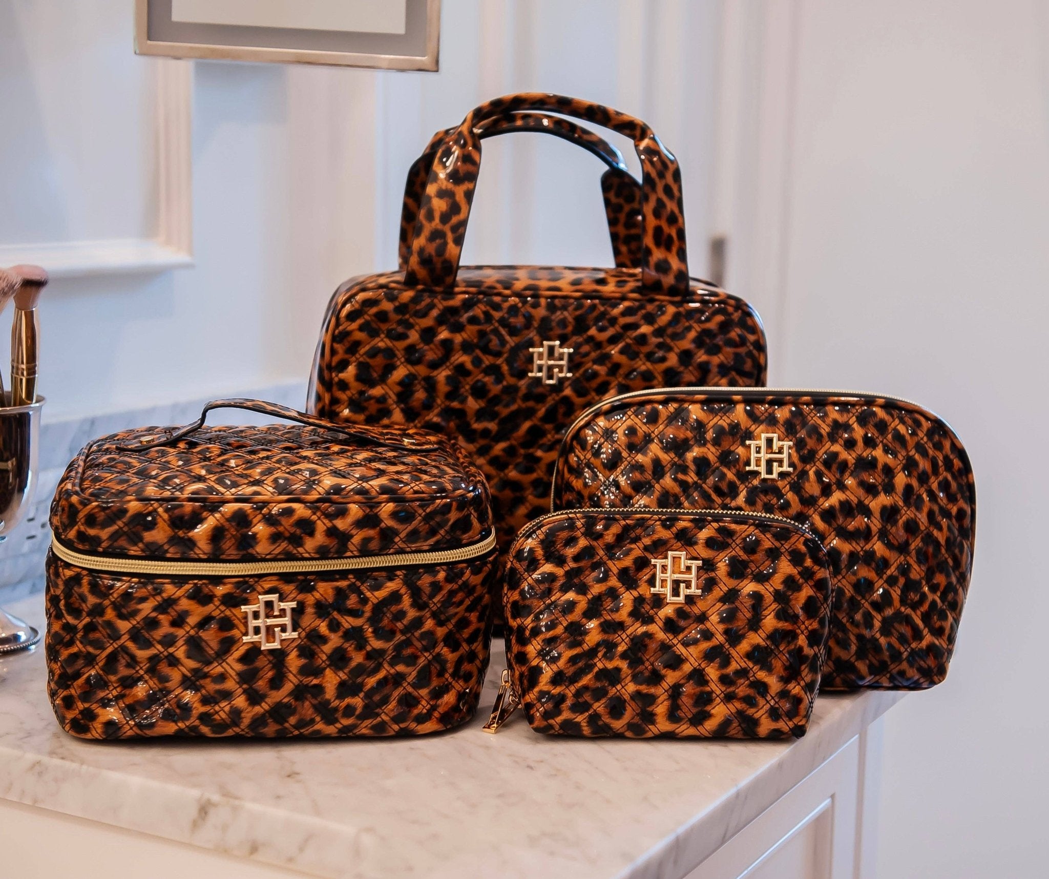 Hampton Train Leopard Patent Case - Jessi Jayne Boutique