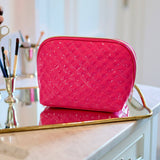 Capri Large Hot Pink Paten Pouch