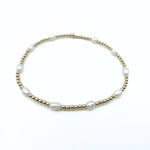 Erin Gray Petite Patterned Rice Pearl Bracelet with 14k Gold - Filled Beads - Jessi Jayne Boutique