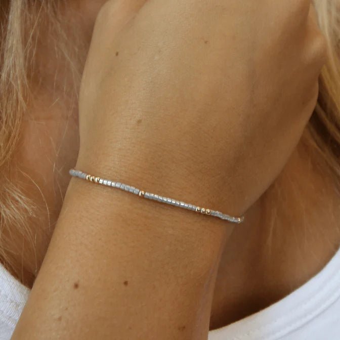 Erin Gray 2mm Newport Gold Filled Waterproof Bracelet (7colors) - Jessi Jayne Boutique