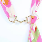 Lana Horsebit Scarf Necklace Pink - Jessi Jayne Boutique