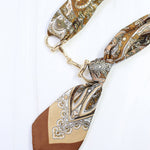 Lana Horsebit Scarf Necklace Brown - Jessi Jayne Boutique