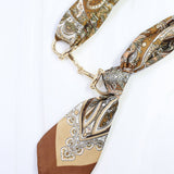 Lana Horsebit Scarf Necklace Brown - Jessi Jayne Boutique