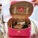 Hampton Hot Pink Patent Train Case