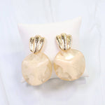 Adley Hammered Drop Earring - Jessi Jayne Boutique