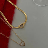 Chansuttpearls White Heart Necklace