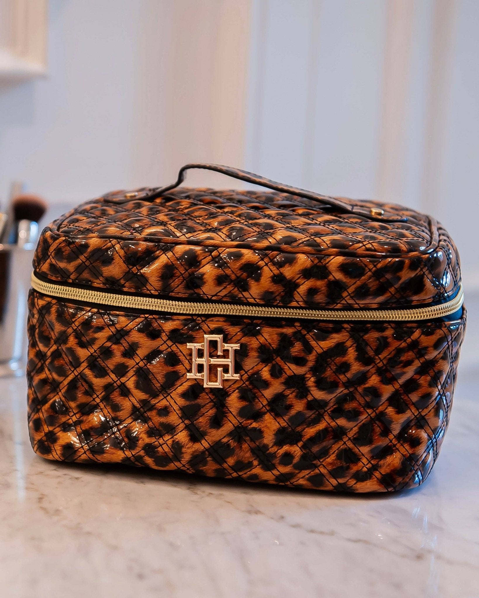Hampton Train Leopard Patent Case - Jessi Jayne Boutique