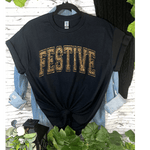 Gold Festive Longsleeve T-shirt Small - Jessi Jayne Boutique