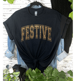 Gold Festive Longsleeve T-shirt Small - Jessi Jayne Boutique