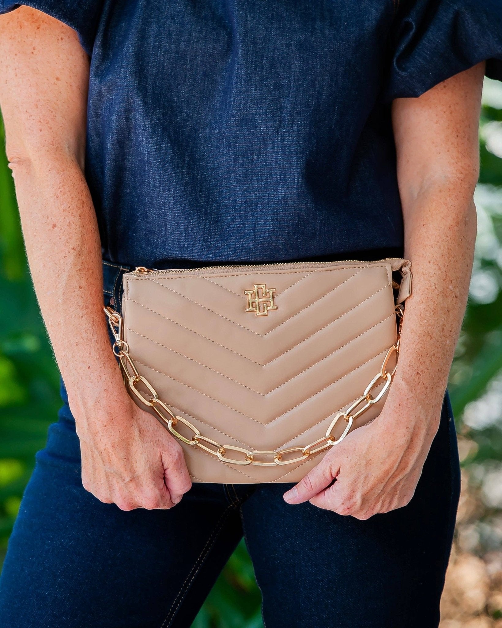 Ariana Latte Crossbody Purse - Jessi Jayne Boutique