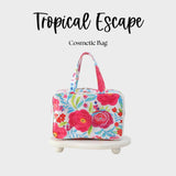 Waterproof Cosmetic Case Make up Bag Tropical Escape - Jessi Jayne Boutique