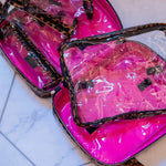 Punta Cana Large Leopard Patent Case Bag - Jessi Jayne Boutique