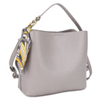 Shia Bucket Crossbody Bag With Scarf - Jessi Jayne Boutique