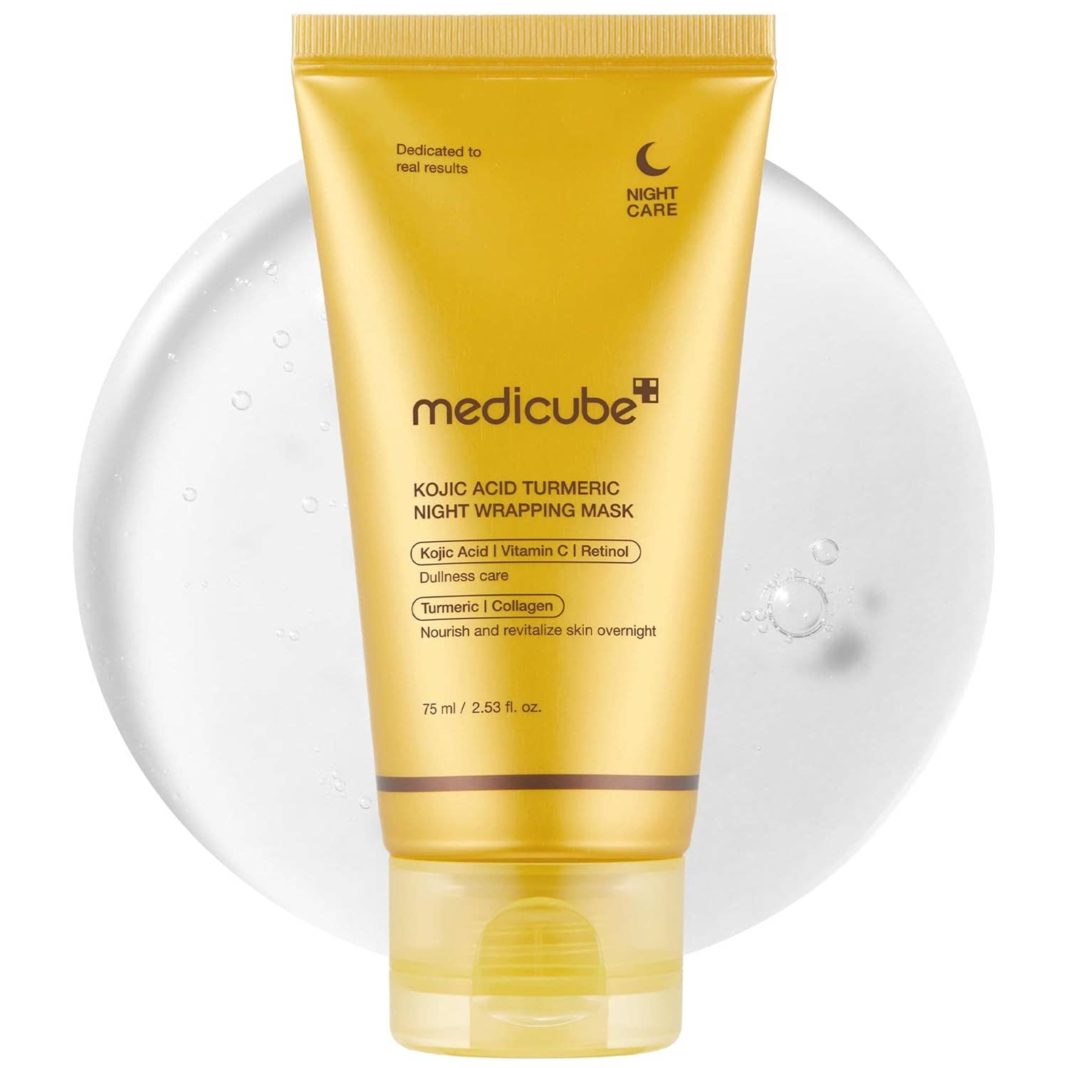 MEDICUBE Kojic Acid Turmeric Overnight Wrapping Peel Off Mask 75ml 2.53 fl. oz. - Jessi Jayne Boutique