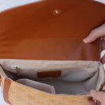 Griffin Crossbody Natural Saddle Purse - Jessi Jayne Boutique