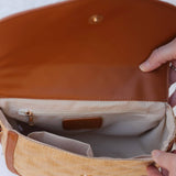 Griffin Crossbody Natural Saddle Purse - Jessi Jayne Boutique