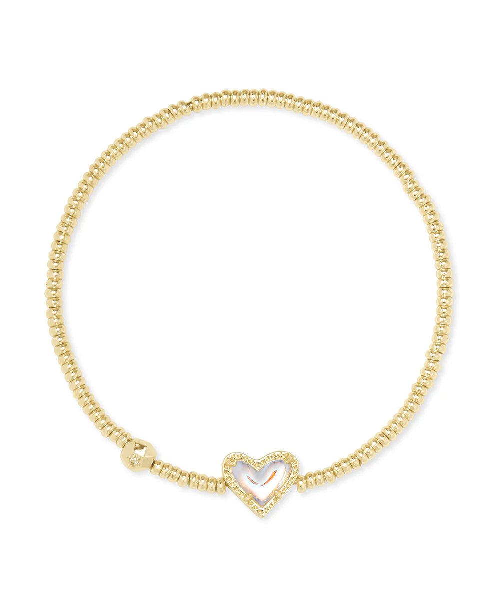 Kendra Scott Ari Heart Dichroic Glass Stretch Bracelet - Jessi Jayne Boutique