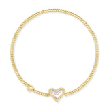 Kendra Scott Ari Heart Dichroic Glass Stretch Bracelet - Jessi Jayne Boutique