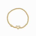 Kendra Scott Ari Heart MOP Stretch Bracelet - Jessi Jayne Boutique