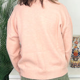 Sweet Amen Bow Print Patch Letter Sweater