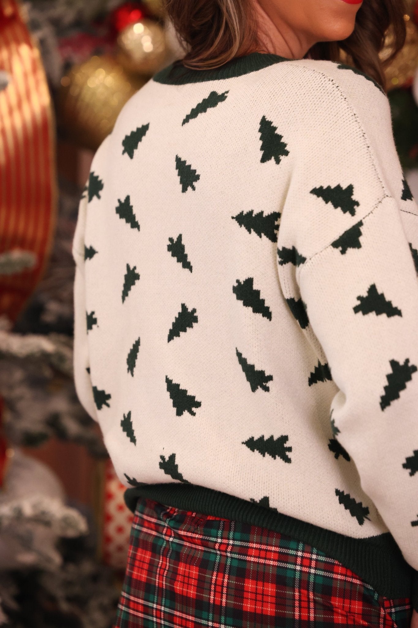 PREORDER- Christmas Forest Knit Pullover - Jessi Jayne Boutique