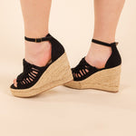 Juti Wedges in Black - Jessi Jayne Boutique