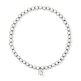 Kendra Scott Cailin Silver Stretch Bracelet in White CZ