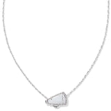 Kendra Scott Cheer Silver Short Pendant Necklace in White MOP - Jessi Jayne Boutique