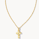Kendra Scott Cross Pendant Necklace in Gold