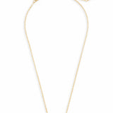Kendra Scott Elisa Gold Pendant Necklace in Black Opaque Glass