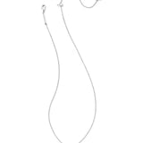 Juliette Silver Pendant Necklace in White CZ