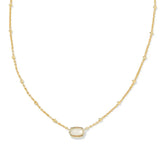 Kendra Scott Mini Elisa Necklace Gold Ivory Mop - Jessi Jayne Boutique