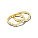 Kendra Scott Wishbone Crystal Stackable Ring Set