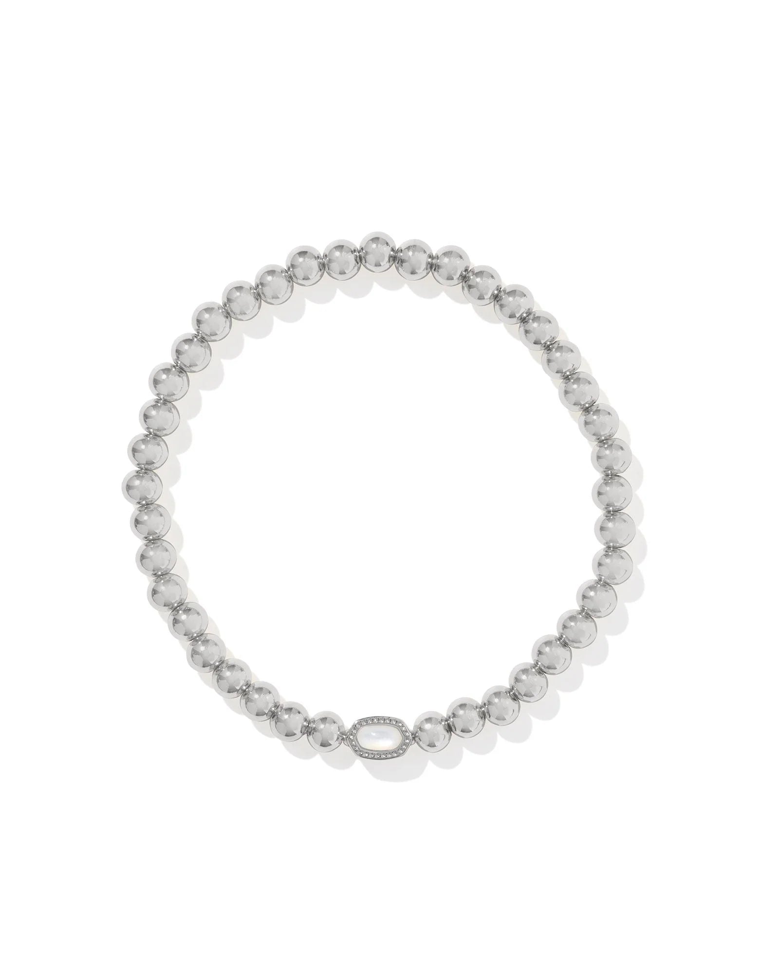 Kendra Scott Mini Elaina Stretch Bracelet Silver - Jessi Jayne Boutique