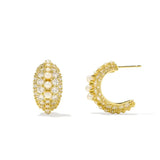 Kendra Scott Krista Gold Hoop Earrings in White Mix - Jessi Jayne Boutique