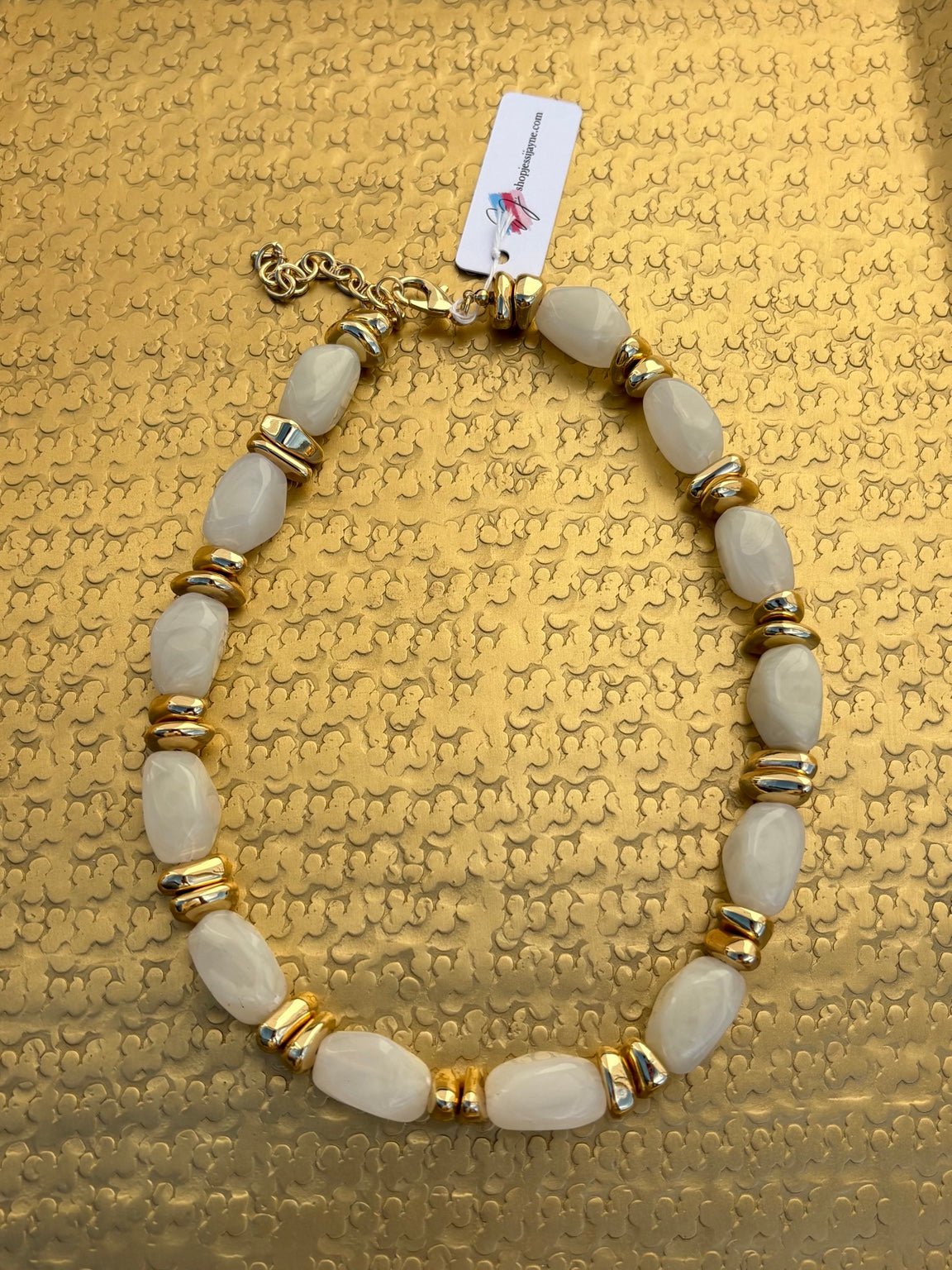 Ivory Luxe Beaded Necklace - Jessi Jayne Boutique
