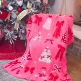 PREORDER- Pretty Pink Christmas Blanket